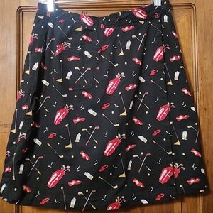 Vintage Kathy Ireland Golf Themed Skort Size 12 (fits like an 8)